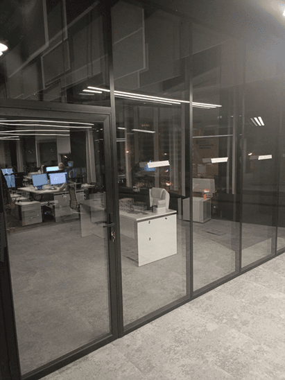Офисные перегородки с дверьми на улице Авиаконструктора Сухого, г. Москва, ул. Авиаконструктора Сухого, 2, к. 1: фото 4