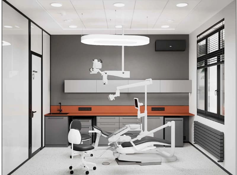 Зонирование перегородками в стоматологии, г. Москва, ул. 60 лет Октября, 17, 1 этаж