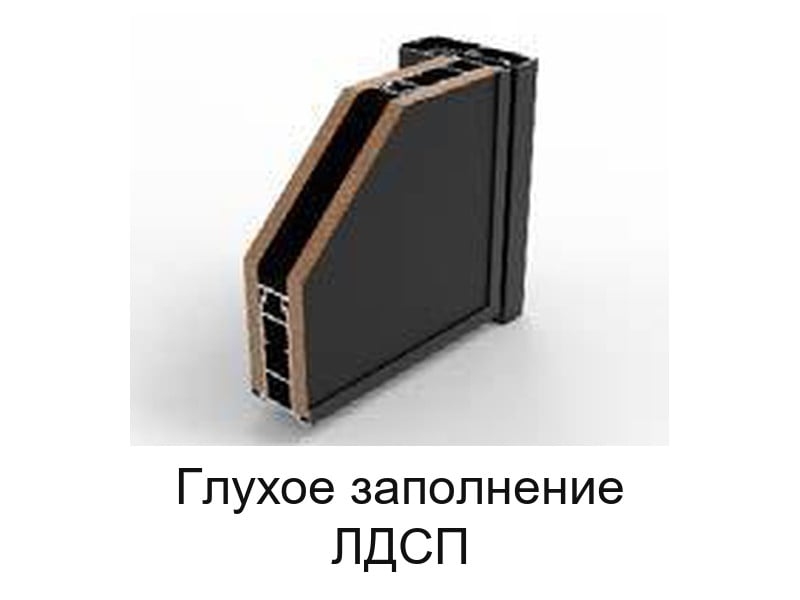 Дверное полотно с глухим заполнением ЛДСП