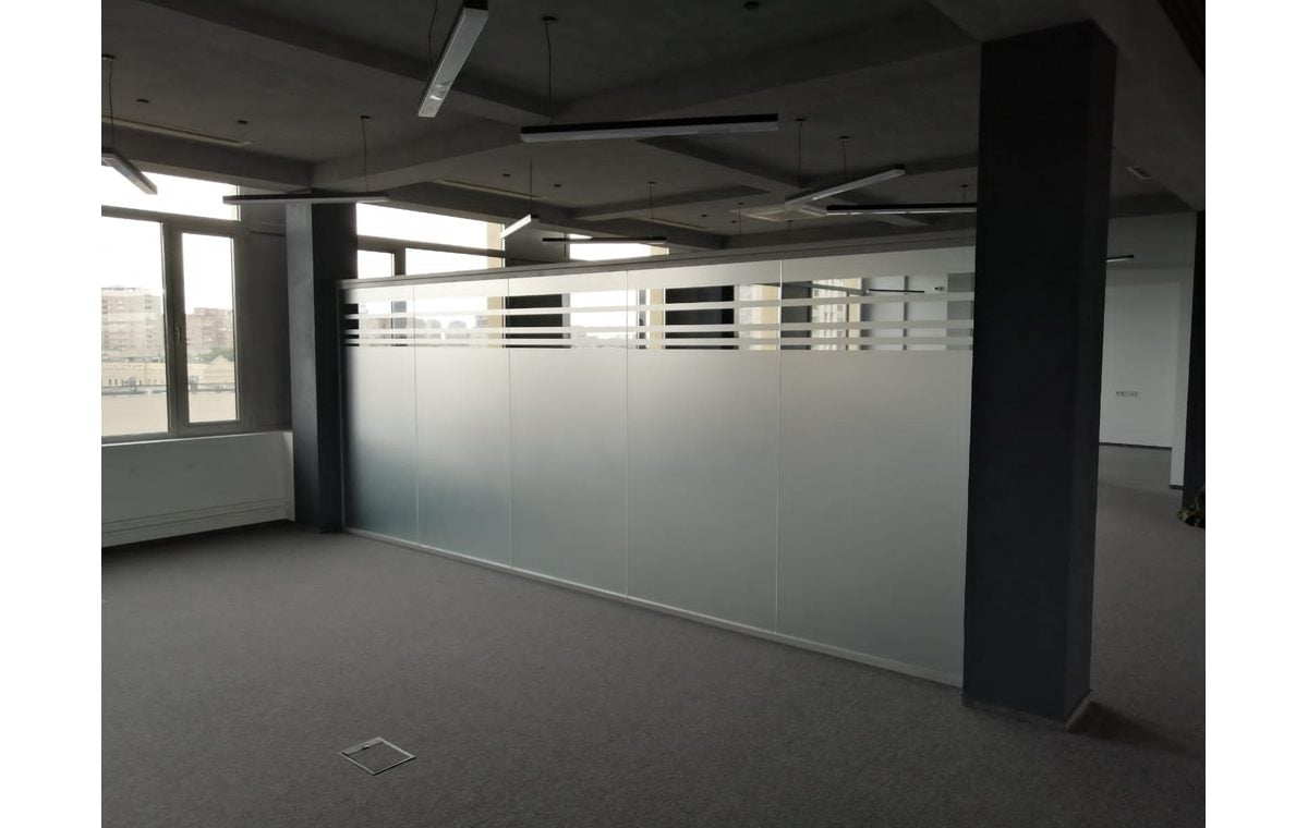 офисные перегородки из алюминиевого профиля 849