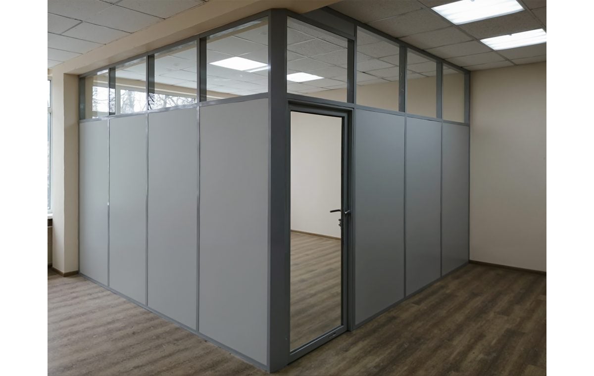 Стационарные офисные перегородки. Фото 2